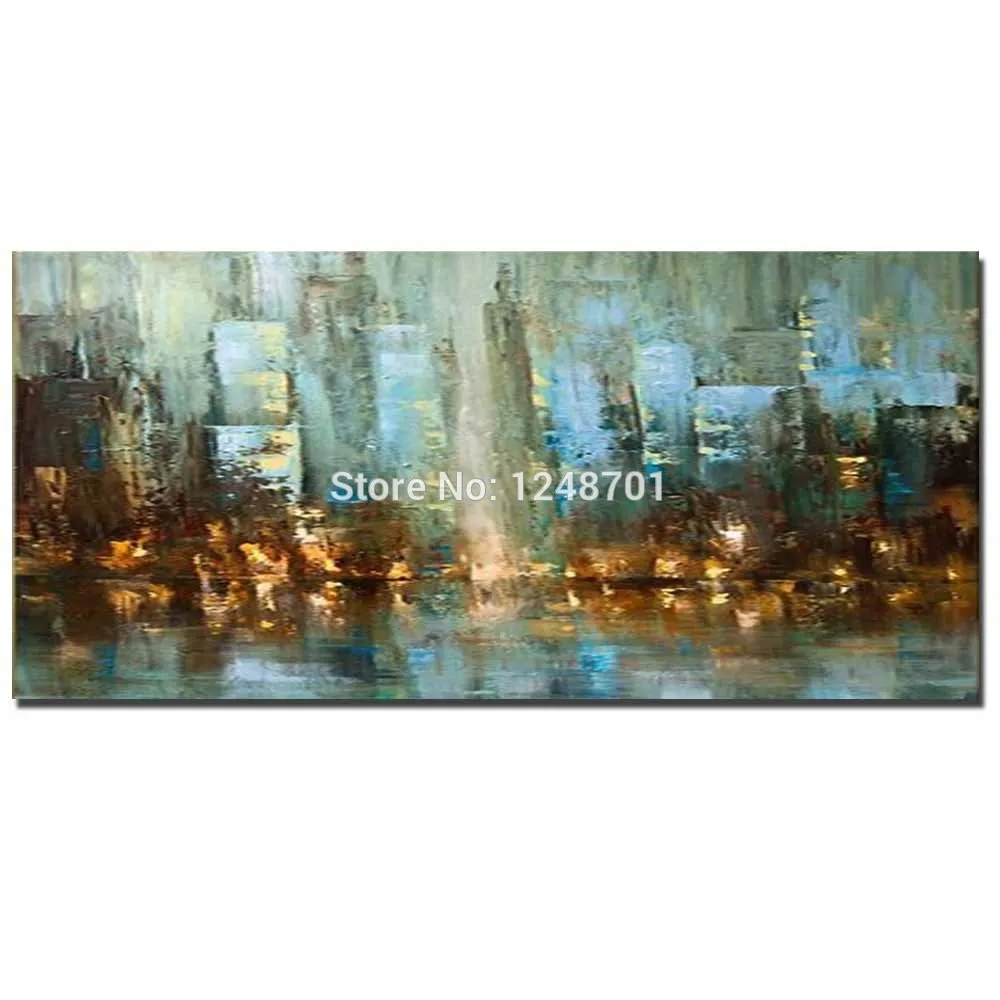 

Hand Painted Palette Knife Impasto Abstract Canvas Oil Painting Abstract Wall Pictures Living Room Bedroom Hotel Room Home Decor