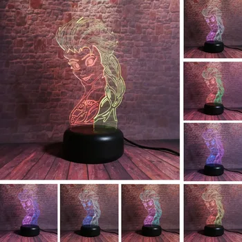

Dual Color The Snow Queen Essar Ice Princess Elsa 7 Color Gradient Night Light Lamp Child Kids Girls Girlfriend Toys Xmas Gifts