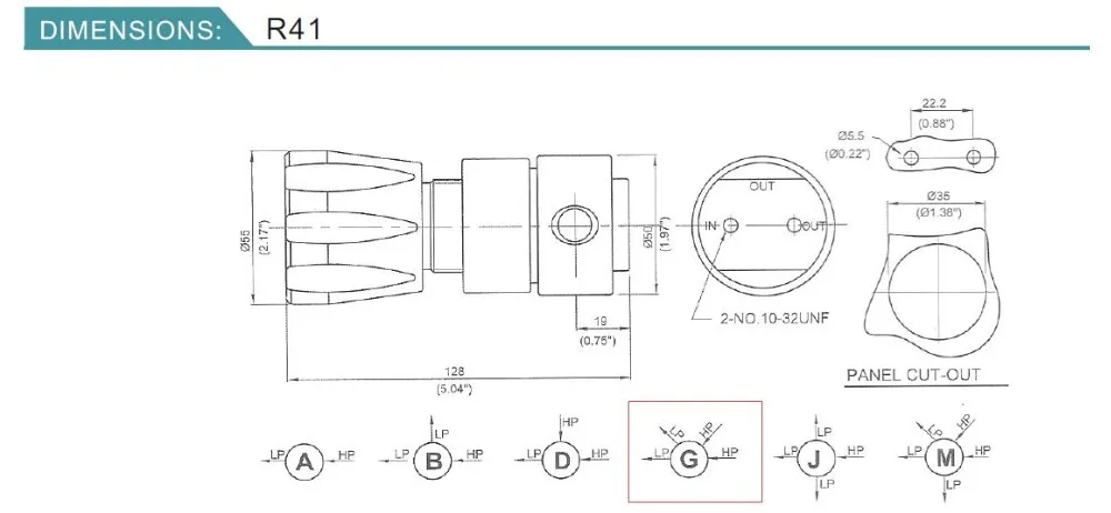 1/" Компрессионный фитинг выходной цилиндр G5/8" CGA320 CGA580 CGA540 150 бар на входе co2 пропан азот регулятор газового баллона