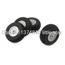 4 Unids RC Aviones de Juguete DIY Cubo De Plástico Esponja Neumático de la Rueda Habló 30mm x 10mm
