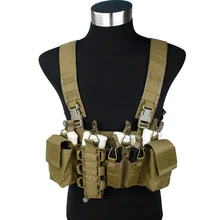 TMC тактический D-Mittsu Грудь Rig страйкбол военное снаряжение хаки(SKU050940