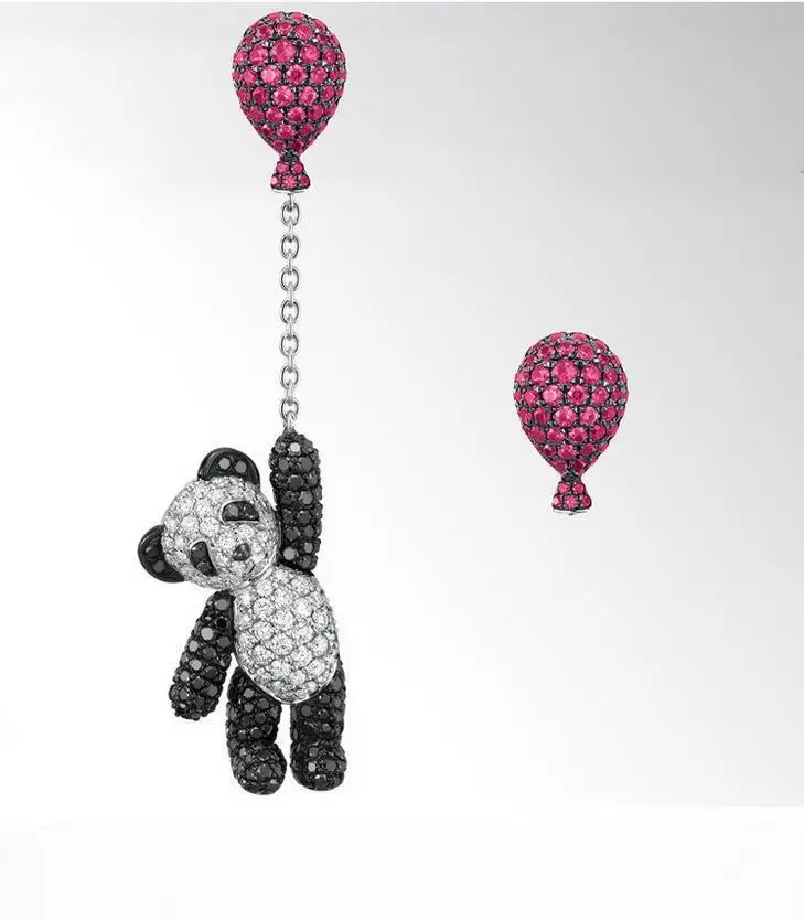 Новая распродажа, модные ювелирные изделия 925, серебряные иглы, воздушный шар B, серьги рождественские кристаллы от Swarovski, опаловые серьги для женщин