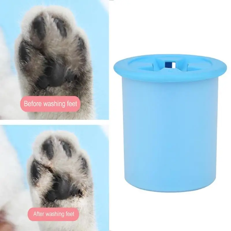 Щетка для мытья ног для собак и кошек, мягкая пластиковая щетка для мытья лап, принадлежности для ухода и чистки домашних животных