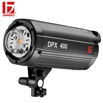 

JINBEI DPX-400 400W Professional Studio Flash GN66 Fast Recycling Time Built-in Wireless LED Modeling Lamp Photography Lighting