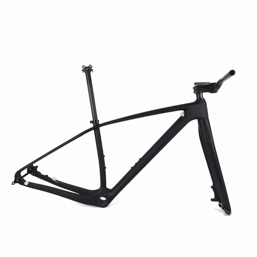 Sale T1000 Full Carbon Fiber MTB Bike Framesets, 27.5er 29er MTB Mountain Bicycle Carbon Frame+Fork+Seatpost+Handlebar+Stem PF30 4