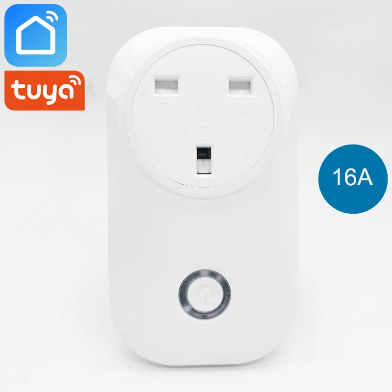 

Tuya Smart Life Wifi Plug Smart Socket UK Plug 16A Power Monitor Energy Saver Compatible with Alexa Google Home Mini IFTTT