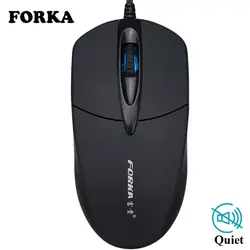 Forka Silent Sound Click Мини Проводная компьютерная мышь Портативный немой стол оптическая Мыши компьютерные для ПК компьютер ноутбук ПК