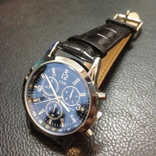 Blu-ray En Verre Mode Étanche Hommes Montres CMK Marque Véritable En Cuir Sport Mâle Quartz Horloge Casual Hommes Robe Bracelets