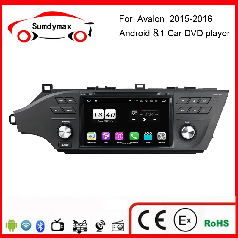 Android 8 1 dvd-плеер автомобиля для Toyota Avalon 2008-2016 с gps-навигации bluetooth Радио Видео canbus box