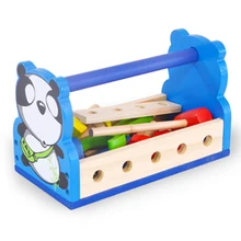 Подарки для девочек панда ролевые игры деревянный ящик с инструментами набор инструментов для детей подарок