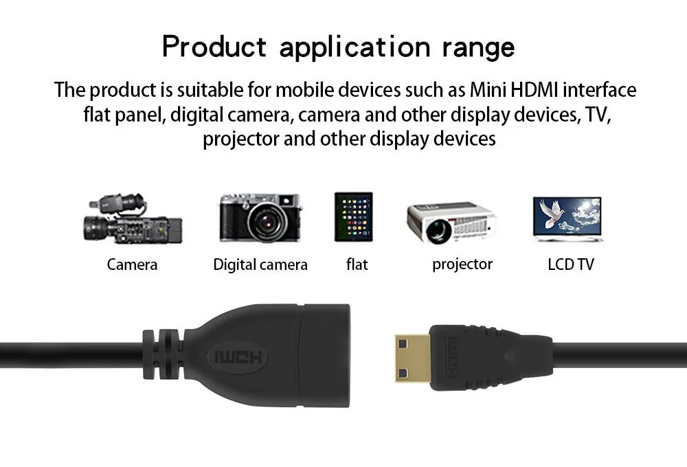 Hdmi к micro hdmi кабель адаптер Fll HD 1080p штекер к женскому кабелю mini hdmi кабель мужской женский для камеры ТВ компьютера