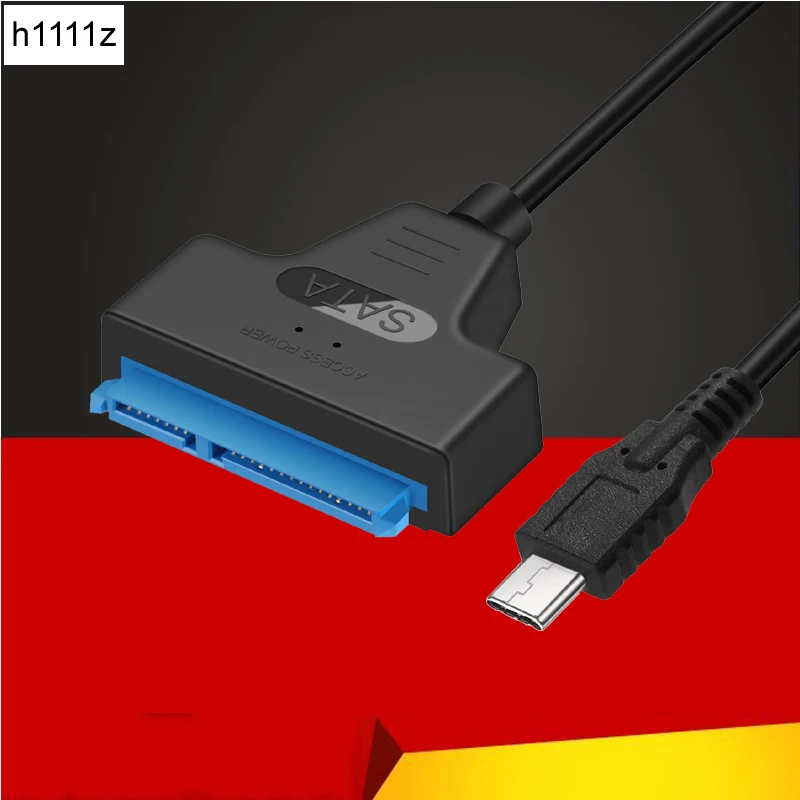 

USB 3.1 Type C SATA Cable Converter Male to 2.5'' HDD SSD Drive Wire Adapter Wired Convert USB3.1 SATA3 22Pin Cable for Computer