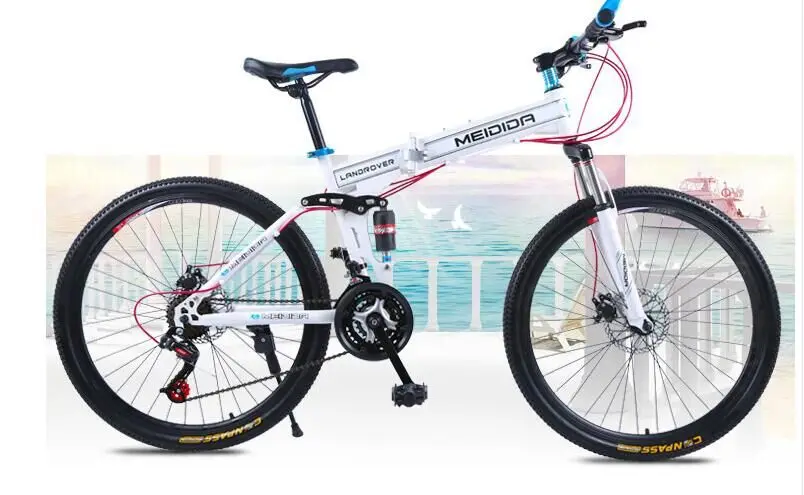 Perfect High carbon steel material 26 inch double disc brake bicycle folding bicycle men and women adult cross country mountain bike 3 Perfect High carbon steel material 26 inch double disc brake bicycle folding bicycle men and women adult cross country mountain bike 3