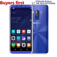 Bluboo S8 Android 7.0 5.7” 18:9 HD Display 4G LTE Smartphone MTK6750 Octa Core RAM 3GB ROM 32GB Dual Rear Cam 13MP Mobile Phone