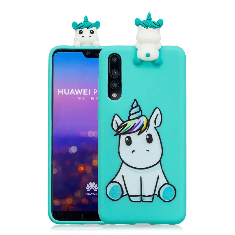 Мягкий силиконовый чехол FLYKYLIN для huawei P30 Lite, чехол для huawei P20 Pro P10 Lite, чехол на P8 Lite, чехол с мультяшными 3D игрушками - Цвет: Style 1