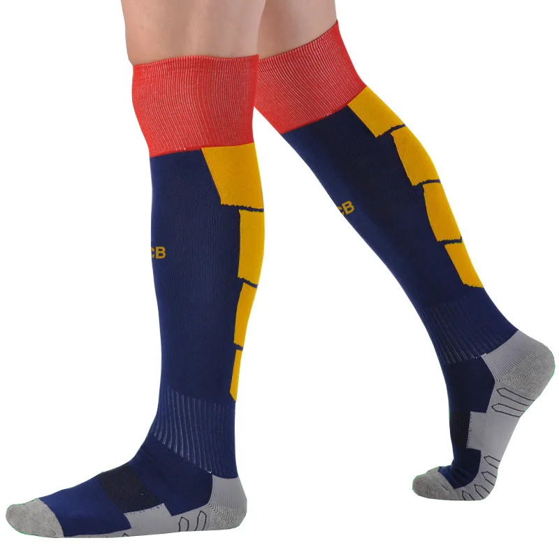 Long Tube Socks Knee High Athletic Socks Luwint Striped Soccer Socks 