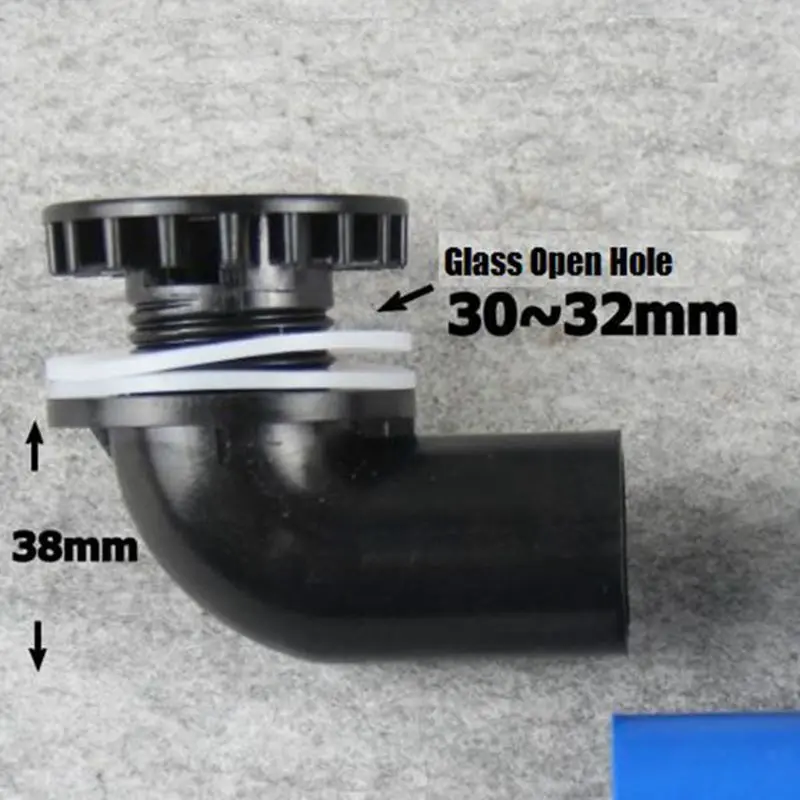 Внутренний диаметр-1 шт. 25 мм 90 градусов бак для рыб колено дренажное соединение аквариум стеклянный резервуар для воды сливной соединитель сливные трубы соединители