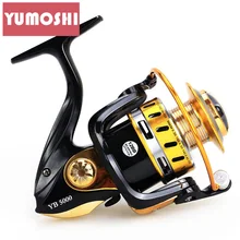 YUMOSHI Quality YB 2000 6000 5 5 1 Spinning Reel 12BB Fishing Reel fly Wheel Carp