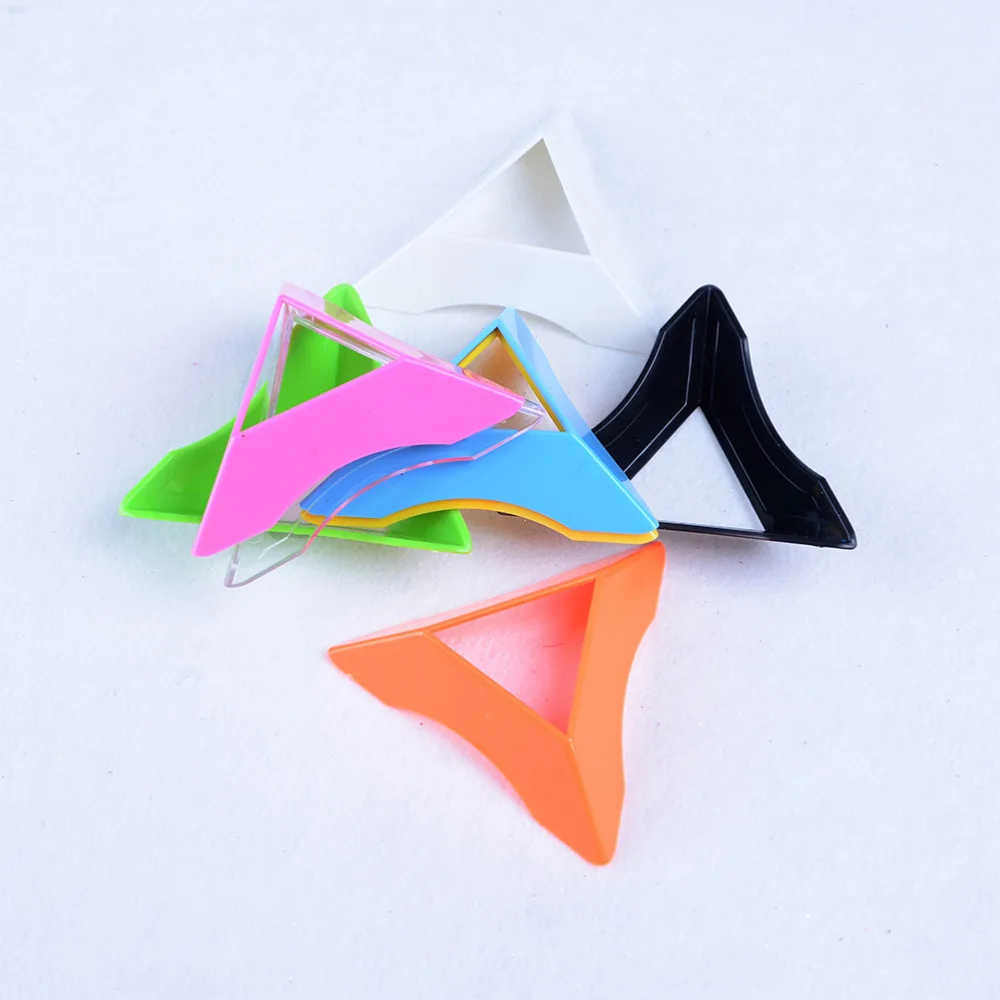 

New Colorful Plastic Triangle Universal Magic Cube Base Holder Frame Stand Tower Accessories 7.5cm
