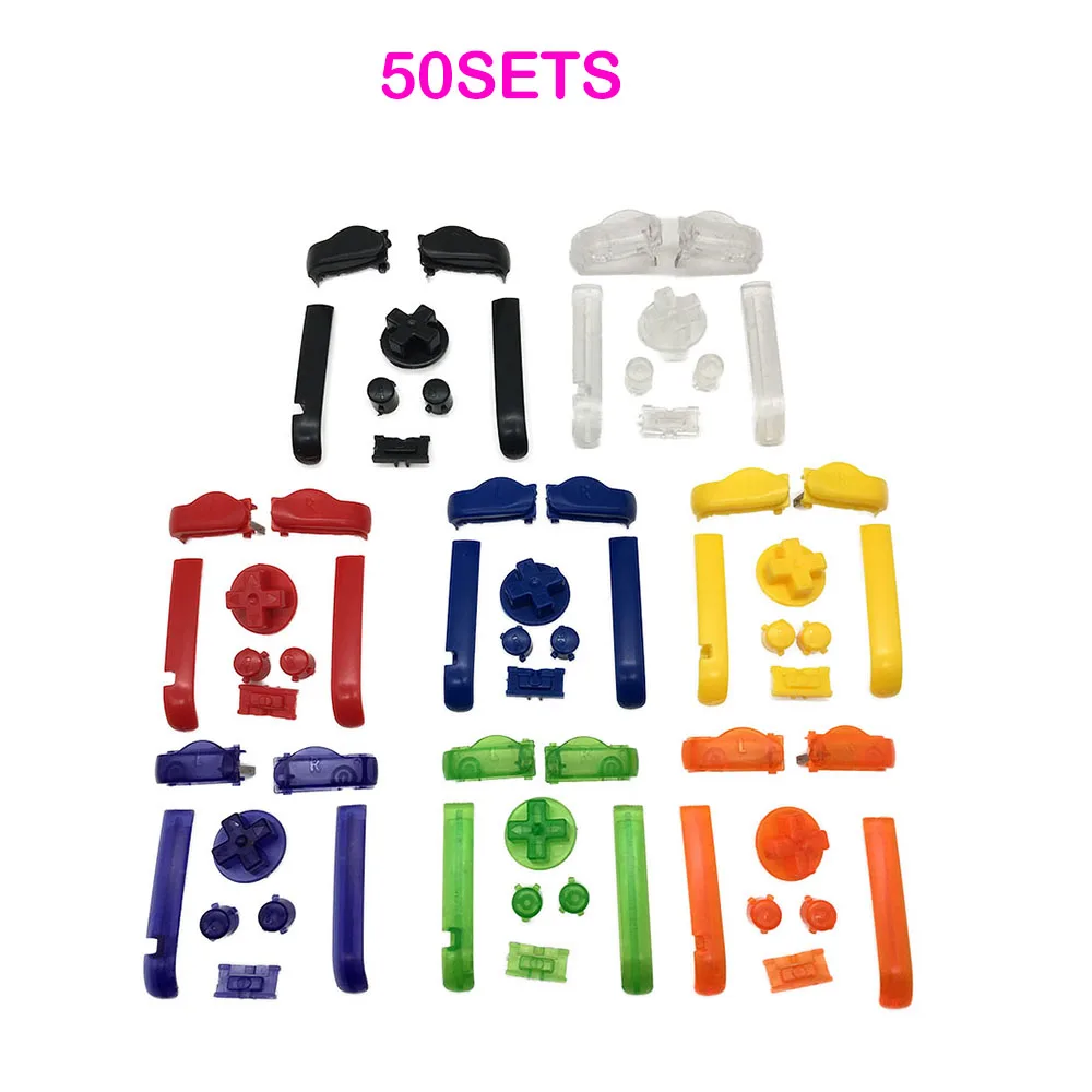 

50sets D Pads Power ON OFF Buttons for Gameboy Advance A B L R Buttons Keypads for GBA Buttons