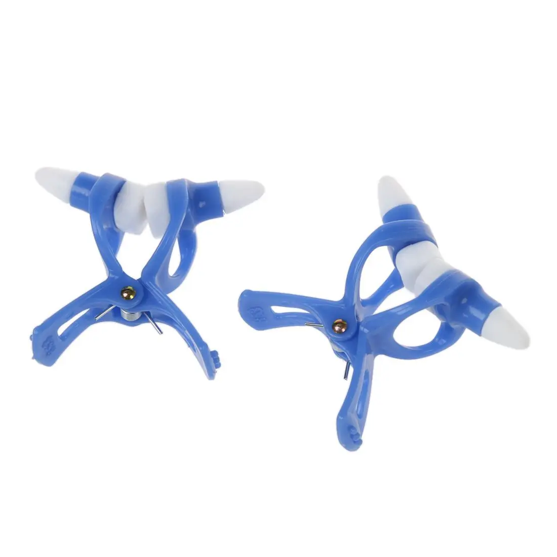 

2 Pcs Water Sport Tool High Nose Up Maker Nasal Clip Blue w Silicone Pad