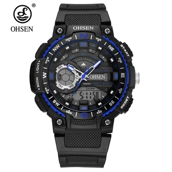 

Relogio Masculino NEW Fashion OHSEN Quartz Digital Watch Sports Watch Men 50m Swim Date Day Display Man Watch Analog Wristwatch