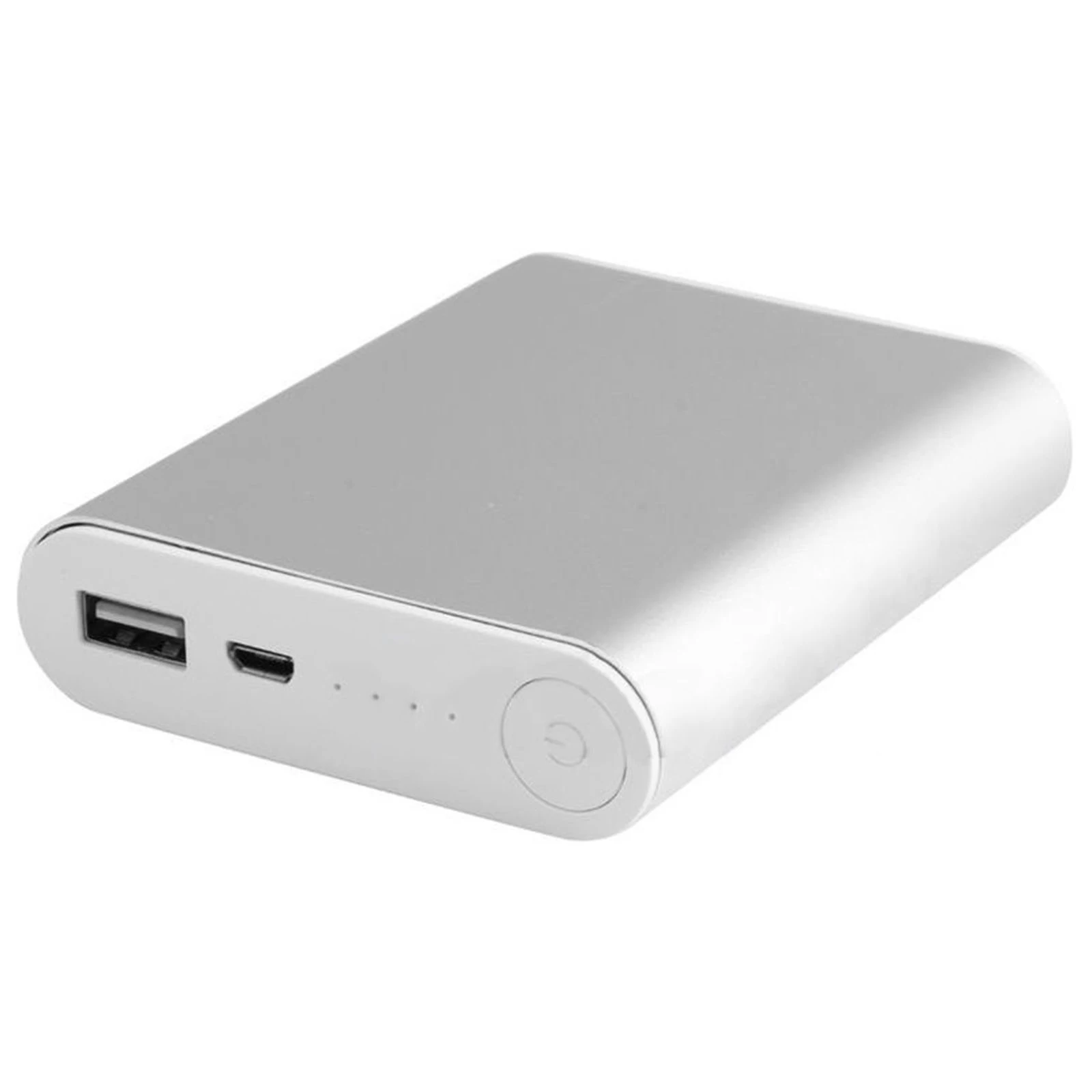 5V 1A USB 4X18650 Мощность банк чехол Комплект Батарея Зарядное устройство коробка для смартфонов - Цвет: Серебристый