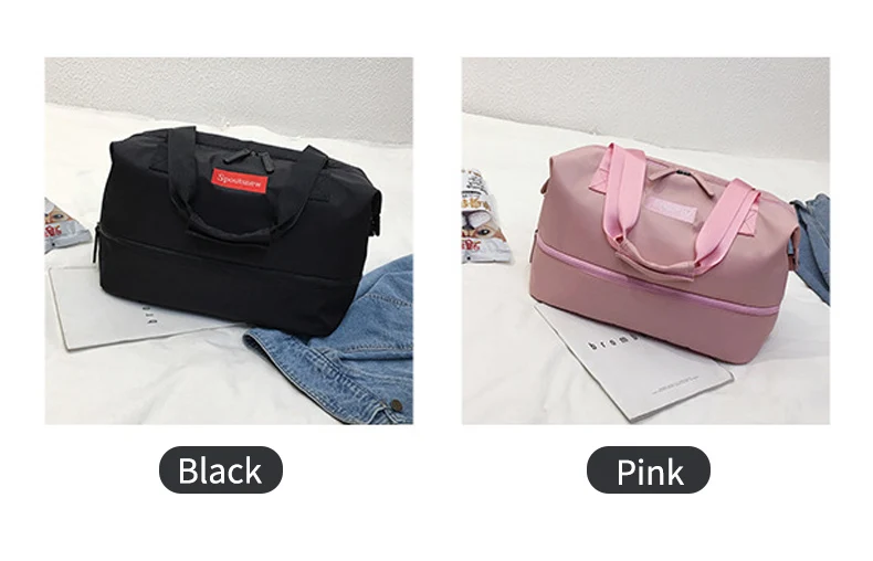 Переносная сумка для багажа, дорожная сумка, нейлоновая сумка для путешествий, сухая влажная женская сумка, переносная мужская сумка-тоут, дорожные сумки для дам XA713WB