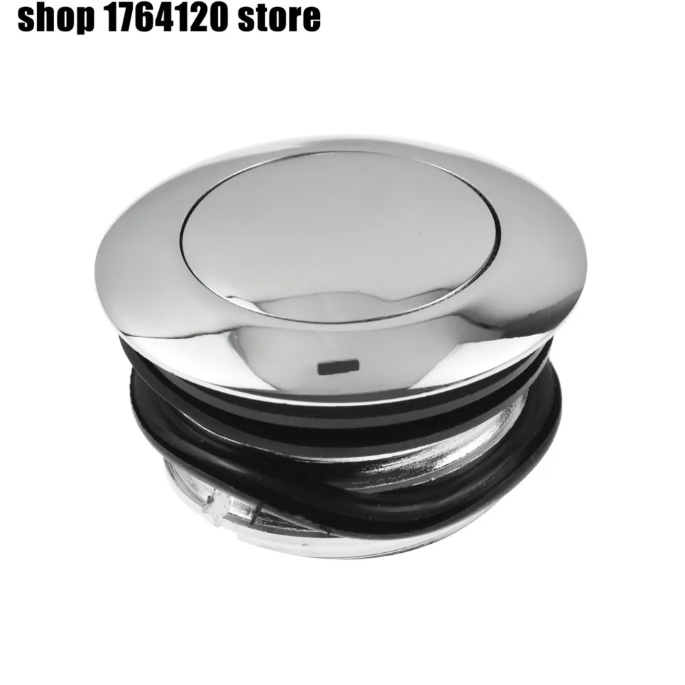 

Motorcycle POP-UP Screw-In Flush Mount Fuel Tank Gas Cap Chrome CNC Aluminum For Harley Sportster Softail Dyna Glide 1982-2006