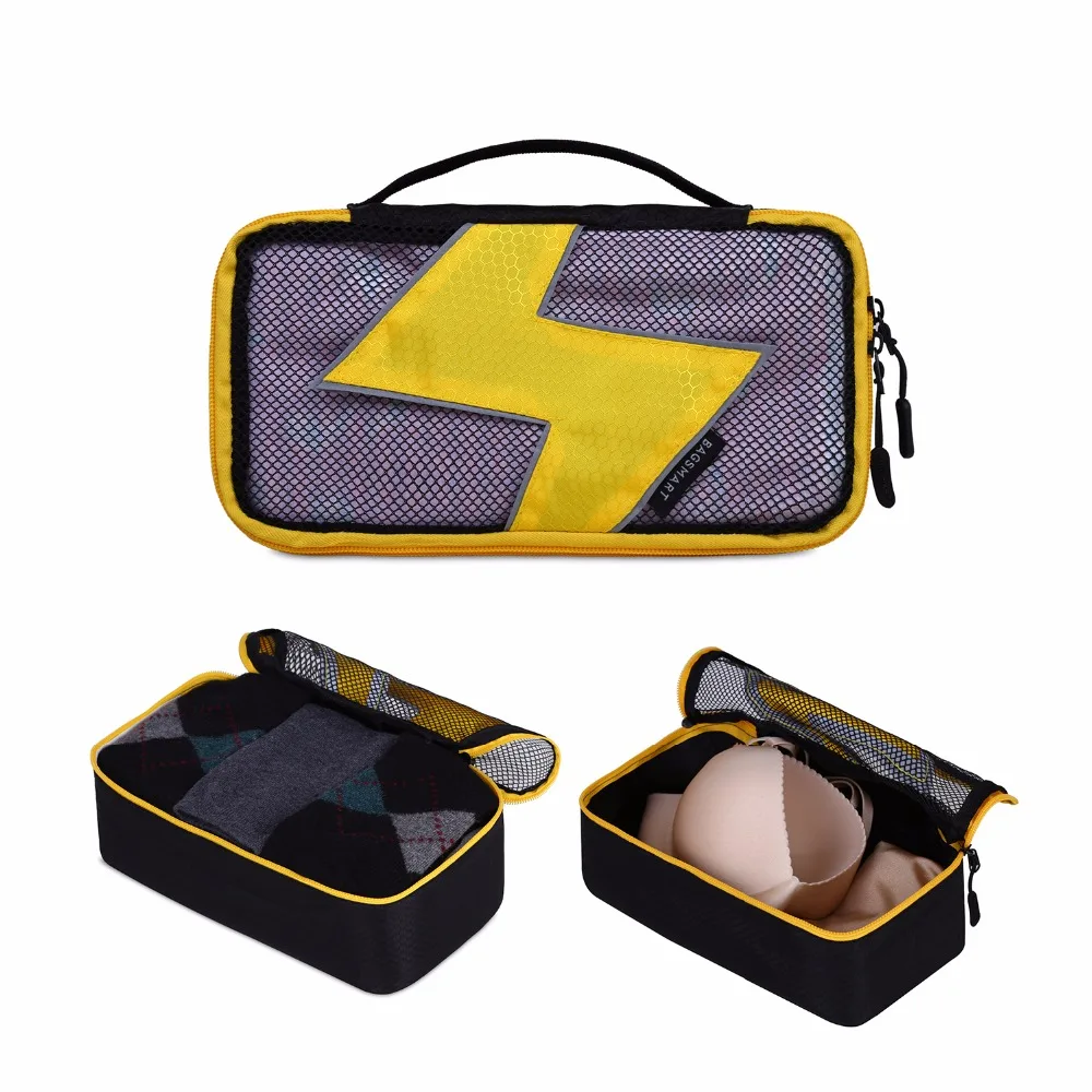 BAGSMART 7 Pcs Set Packing Cubes - Travel Organizers with Laundry Bag