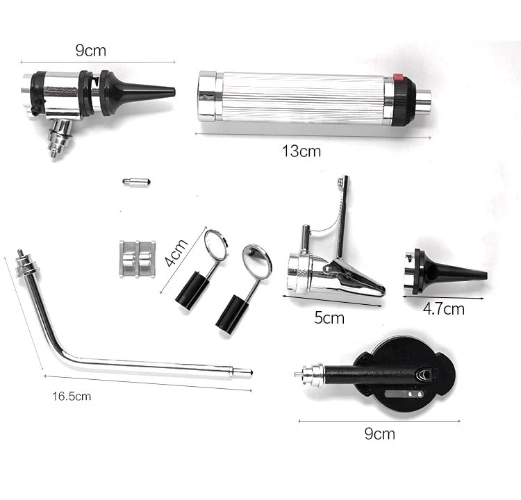 Профессиональный Медицинский Диагностический Отоскоп, прямой уход за ушами, горлом, стоматологическая проверка, отоларингологический набор, прямой отоскоп, офтальмоскоп