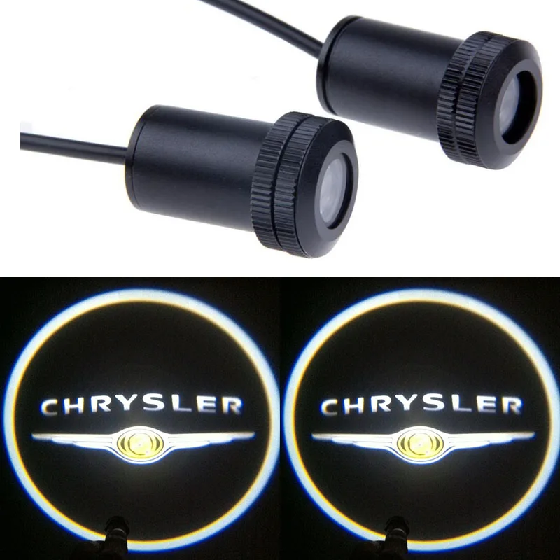 2*Universal Ghost Shadow Logo welcome Car LED Door Light Laser Courtesy Slide Projector logo Emblem light For CHRYSLER 2*Universal Ghost Shadow Logo welcome Car LED Door Light Laser Courtesy Slide Projector logo Emblem light For CHRYSLER