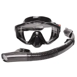 Yon sub силиконовые профессиональные подводное плавание наборы и маски для дайвинга маска для дайвинга + сухой черный трубка для подводной
