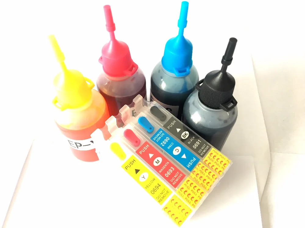 

T0691 Ink Refill Kit For Epson Stylus CX7400 CX7000F CX6000 CX5000 CX8400 CX9400F CX7450 CX9475F NX100 NX115 NX200 NX215 Printer