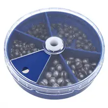 205 шт., 5 размеров, круглые, с разрезом, свинцовые, вес, свинцовые грузила, с 0,2 г/0,28 г/0,38 г/0,5 г/0,8 г