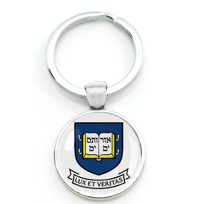 Университетский брелок для ключей с логотипом школьный значок брелок знаменитые колледжа Брелок эмблема брелок металлический держатель брелока для студента Гарварда - Цвет: 13