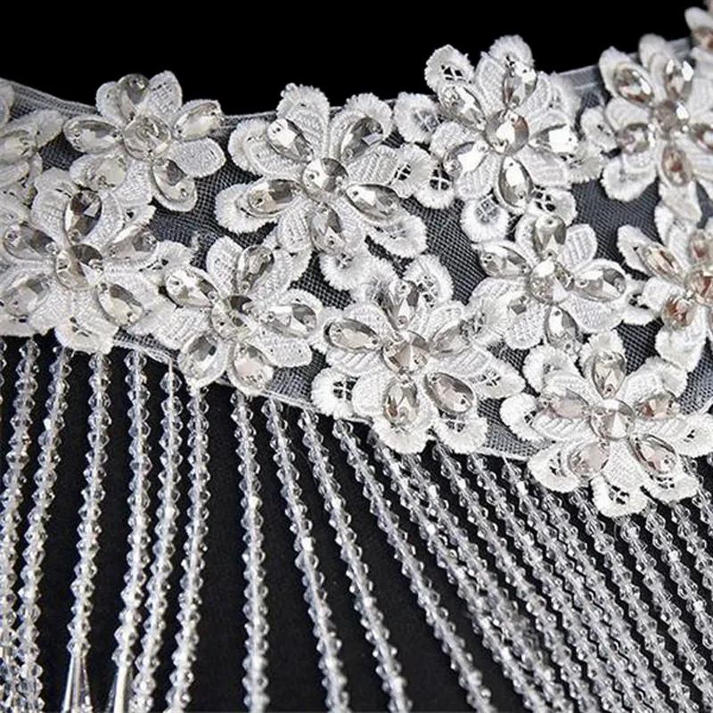 В наличии свадебное болеро роскошное короткое Бисероплетение Аппликации кристаллы свадебная накидка куртка для выпускного вечера модные