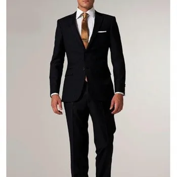 

Custom Made latest coat pant Tuxedo formal Black Men Suit Tailored Mens Groom suits costume homme Slim Fit Patterned Groom Suits