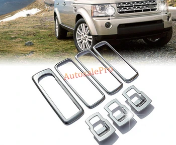 

Chrome Matt Door armrest + Window Lift Button Cover trim 7pcs For Land Rover LR4 Discovery 4 10-15
