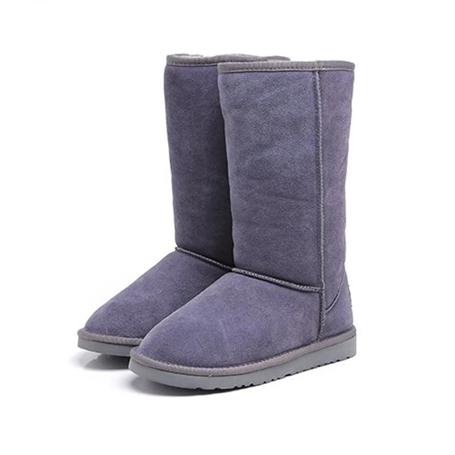 Женские зимние сапоги до колена из натуральной кожи|snow shoes women|boots snowwinter boots snow |