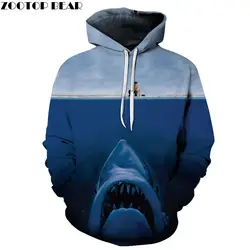 Акула печати 3D Толстовки Для мужчин wo Для мужчин толстовки пуловер мужские летние спортивные костюмы бренда аниме Прямая поставка zootop