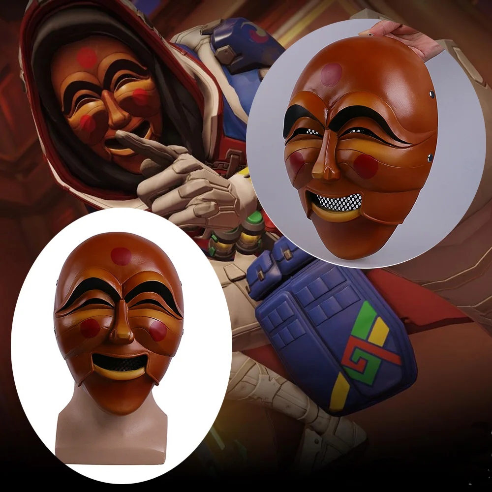Cos Горячая игра OW маски косплей Анна новая кожа Маска Смола Взрослый Шлем