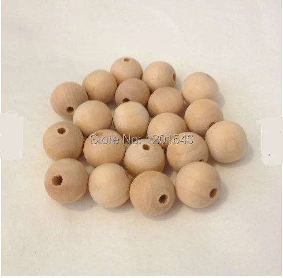 

100 Pcs/lot 16mm diy unfinished wooden beads
