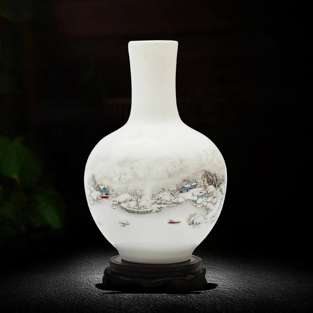 Цзиндэчжэнь керамическая ваза Цветочная композиция гербарий китайский Гостиная для шкафа под ТВ ремесел небольшая ваза - Цвет: 5