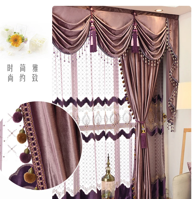 Топ Мода Европейский итальянский фланелевый ткань шторы для спальни Гостиная однотонное бархатное шторы на окно законченный
