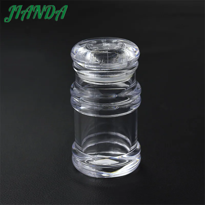 JIANDA 1pc Acrylic Transparent Toothpick Holder Storage Bottle Press