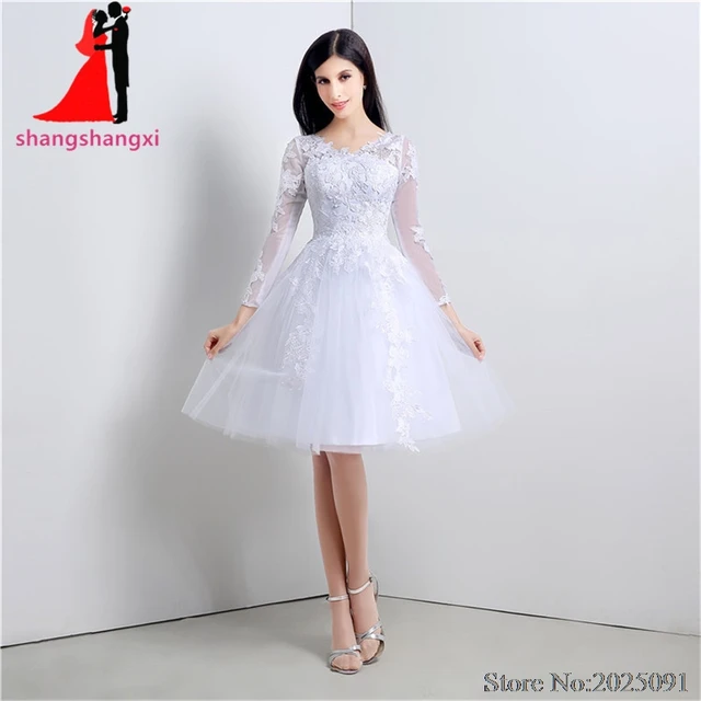 Lace V-Neck Wedding Dress