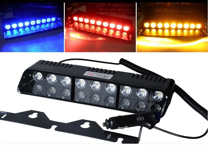 Emergency Vehicle Sucker Warning Light Strobe Flash 9LED Light Firemen