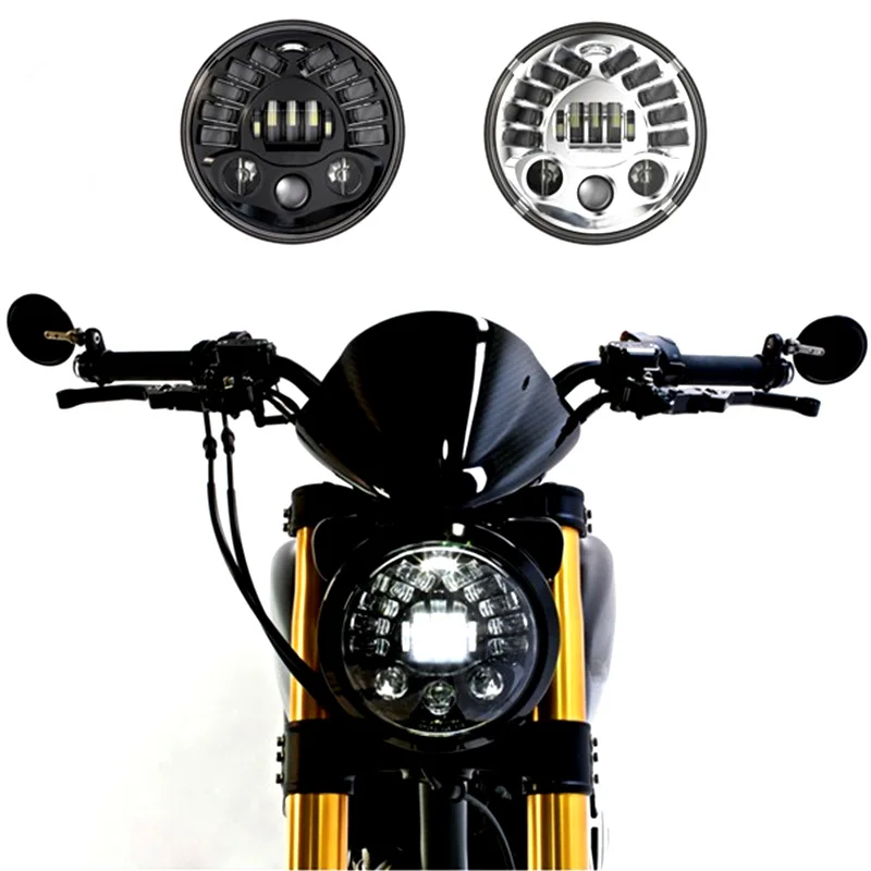 

E mark number DOT Approved 7" Inch Motorcycle LED Headlight For Harley Davidson Hi/Lo Beam Assemblies Lamp Projector Headlights