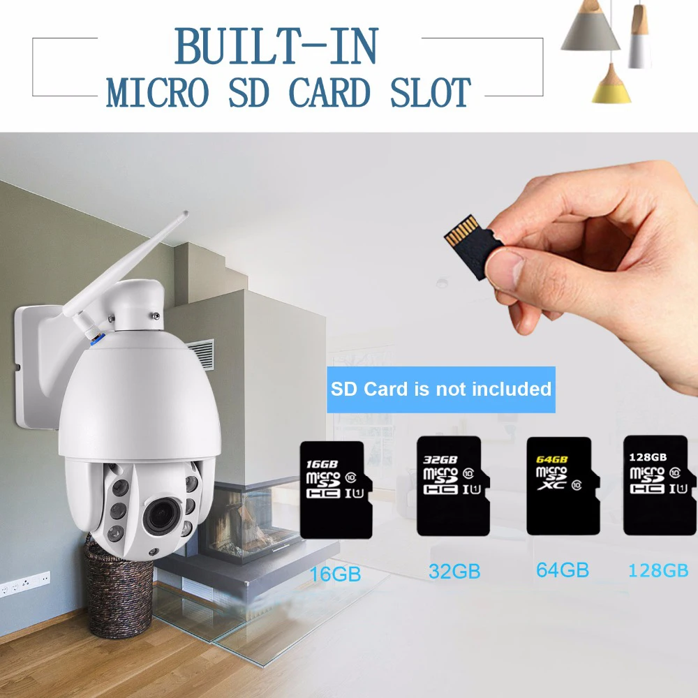 Stardot Мини Wifi камера 1080P HD PTZ панорамирование/наклон/зум Автофокус ИК Ночное